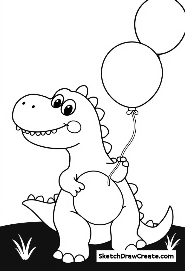 15 Easy Cute Dinosaur Drawing Ideas to Try Sketch Draw Create
